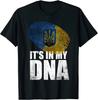 It's In My DNA Shirt Vyshyvanka Kozak Ukraine T-Shirt S-3XL Clothing 100% Cotton Short Sleeve TShirt