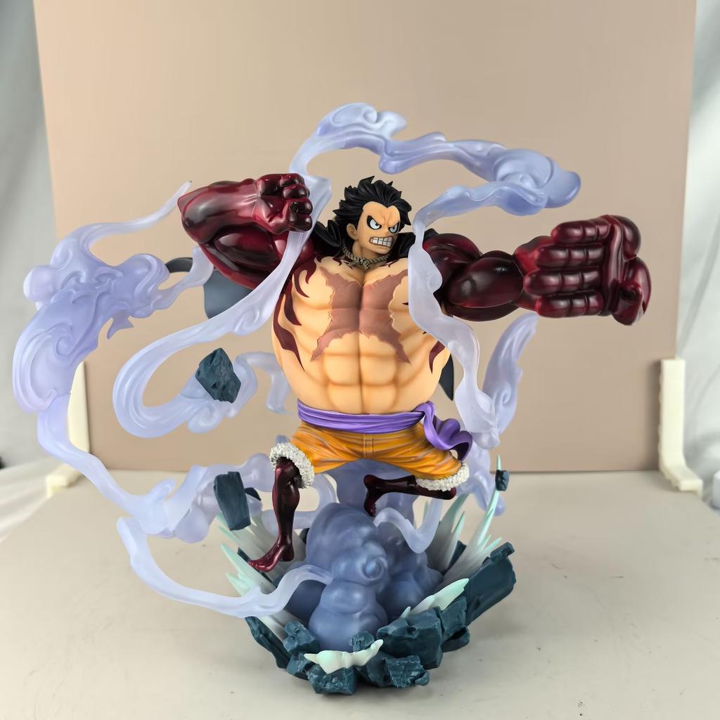 One Piece Zero Ghost Island Luffy Four Speed Monster Battle Super Battle One Piece Model Ornament Box Set Handmade