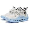 Li Ning Wu Xing 3 Non-Slip Wear-Resistant Mid-Top Casual Shoes Men Casual Shoes Gray Blue AZGS041-3