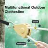Wäscheleine Seil Starke Tragfähigkeit Klemmschnalle Winddicht Verstellbar Polyester Reise Decke Trocknungsseil Outdoor Zubehör