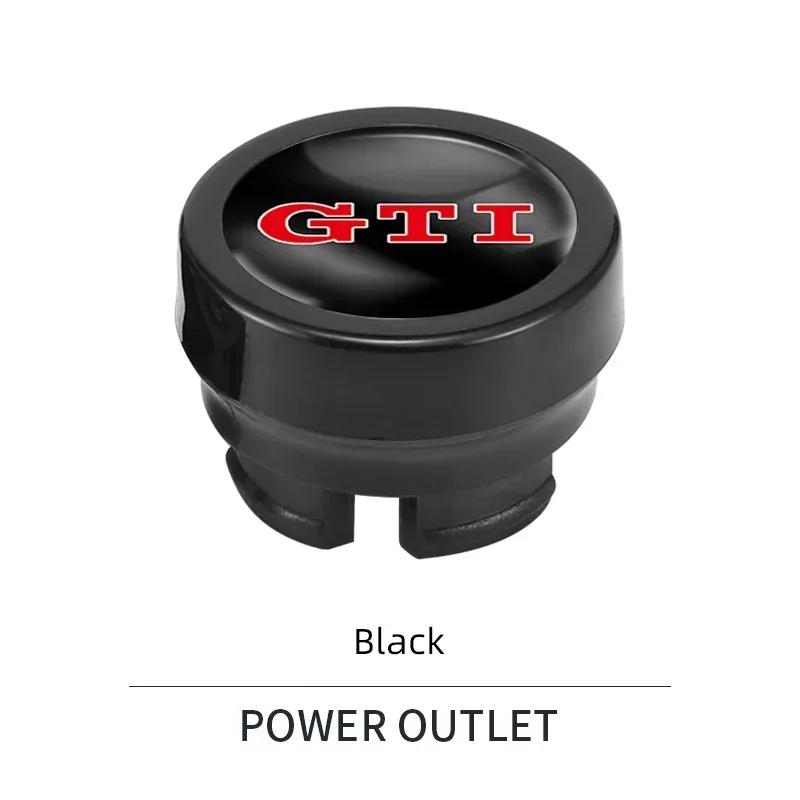 Car Cigarette Lighter Dust Cover Dustproof Decoration Cap For Volkswagen VW Golf R Polo Tiguan Passat B6 Rline Touran CADDY GTI