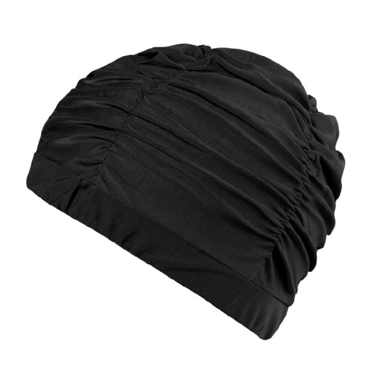 Fabric Swim Caps for Short Hair Long Hair, Nylon Cloth Swimming Caps Elastic Swim Caps Comfort Swim Hats for Women Man