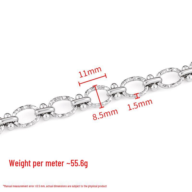 Handmade Stainless Steel Four-Leaf Clover Star Chain for DIY Jewelry, Necklaces, Bracelets & Clothing Accessories