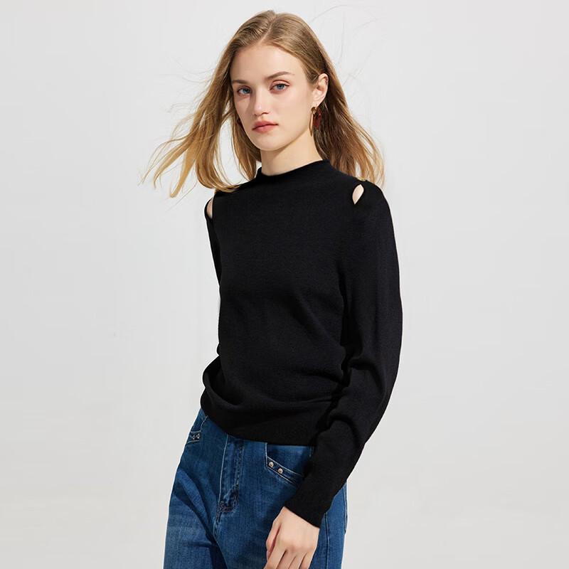 Shetu Autumn/Winter Semi-High Collar Knit Sweater