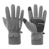Polar Fleece Gloves, Non-Slip, Thickened, Fleece-Lined, Warm, for Cycling, Winter Driving, Cold-Proof, Windproof, Waterproof, Touch Screen