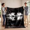 Ghost Skull Dark Artistic Design Blanket Flannel blanket for bedroom, living room, sofa, and nap sofas.