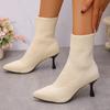 Fashion 2024 New Trend Fashion Comfortable Pointed Toe Boots Women Autumn Winter Zapatos De Mujer Ankle Boots High Heels Big Size Shoes