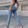 Pantaloni Casual da Donna Colorati Versatili Slim Fit Gamba Dritta Jeans in Denim