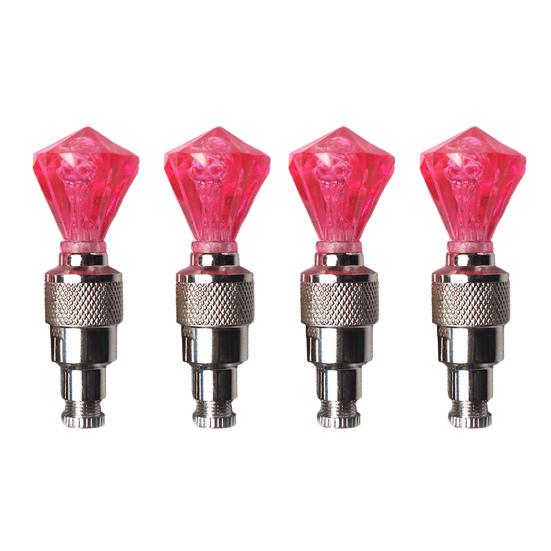 

4 шт. Велосипедний клапан шини Світловий Розумний датчик Світлодіодний Ліхтар на колесо велосипеда Нічна їзда Кольоровий Дорожній Гірський велосипед Декоративний ліхтар на клапан Велосипедні аксесуари 4pcs червоний