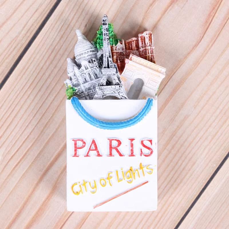 France Travelling Souvenirs Fridge Magnets Home Decoration Wedding Birthday Gifts Photo Wall Magnetic Stickers Paris Stickers