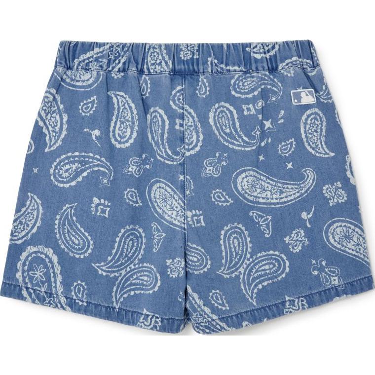 New MLB PAISLEY Paisley Collection MONOGRAM New York Yankees Casual Shorts Women's Blue 3FDPI0133-50SBL