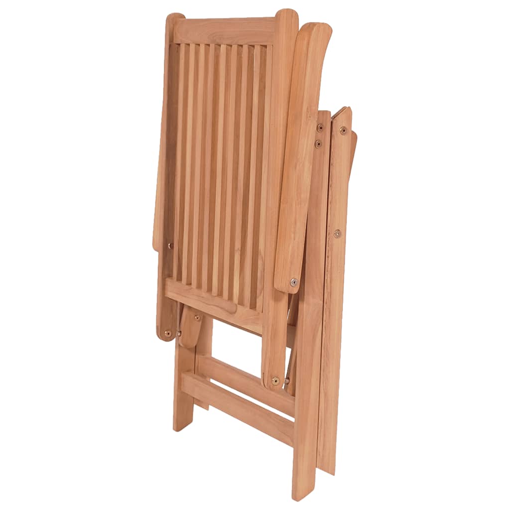 Adjustable Garden Chairs 2 pcs Solid Teak Wood