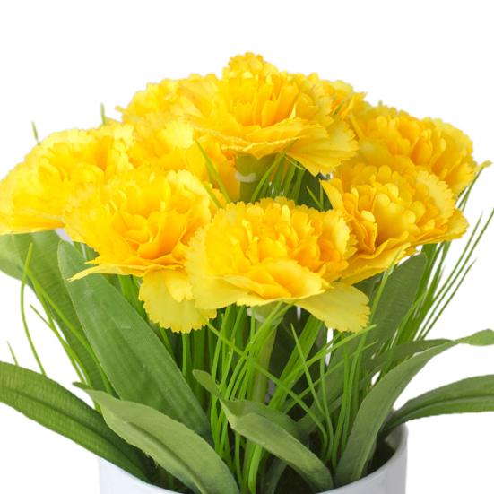 1 Set Artificial Plants Multi-use Handmade Plastic Artificial Plants Display for Garden