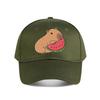 Capybara Eating Watermelon Vinyl Sticker Baseball Cap Fashion Unisex Sunhat Womens Outdoor Sports Snapback Cap