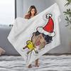 Cute Cartoon Boy Throw Blanket Soft Cozy Kids Bedding Flannel Warm Comforter for Girls Boys Nursery Dorm Room Decor Gift