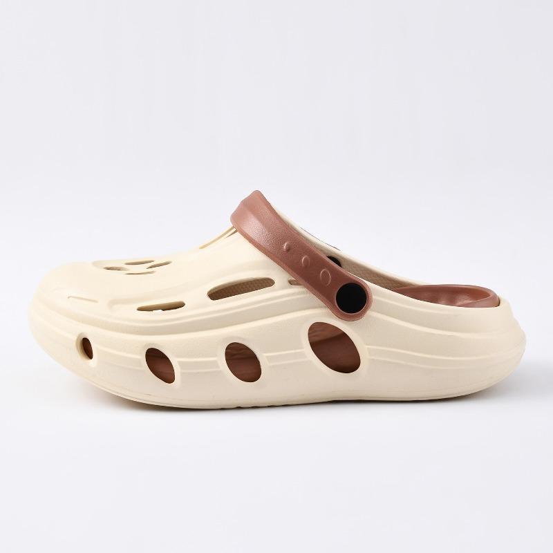 Thick-soled hole shoes men's summer non-slip beach outdoor cool slippers leaking shoes men's sandals