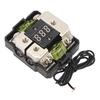 Car Audio Fuse Holder 4GA IN 4GA OUT 100A Digital Display Stereo Distribution Block Box for Automobile Boat Yacht RV