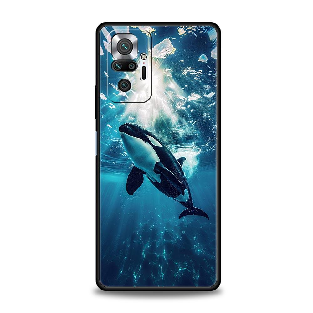 Orca Ozean schöner Schwertwal Handyhülle Für Xiaomi Redmi Note 13 12 5G 11 10 Pro Plus 4G 9S 9 8 7 9T 13C 12C 10C 9C 9A Hülle