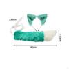 Faux Plush Ears and Tail Set Anime Dress up Headpiece Cat Halloween Costume