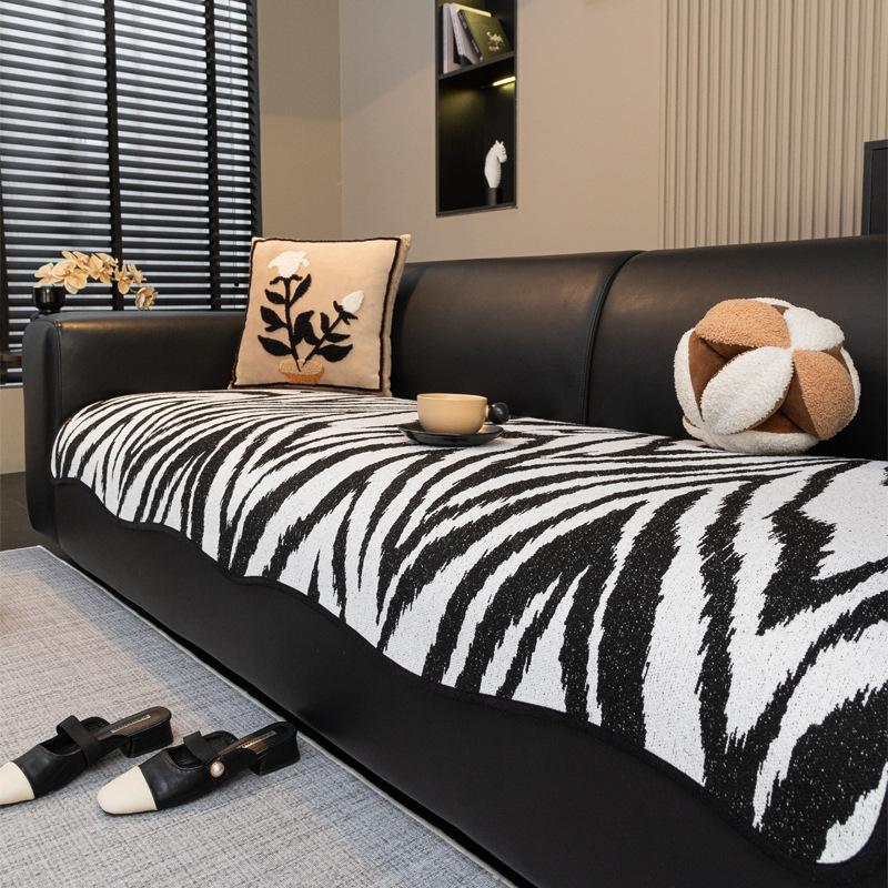 

Chenier leather sofa cushion light luxury high sense four seasons universal sofa cover 2025 new seat cushion straight cover 90*70cm