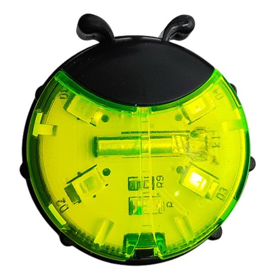 

Детский светильник со спицами для беговела, водонепроницаемая лампа в форме божьей коровки, декоративная лампа для колеса горного велосипеда, светодиодная сигнальная лампа для ночной езды, аксессуары для велосипеда зелёный