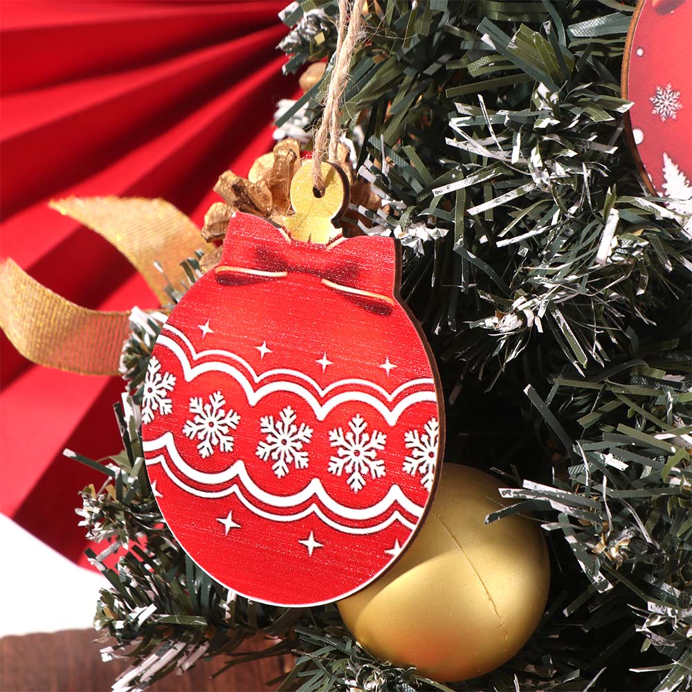 Room Windows Christmas Tree Hanging Round Shape Hanging Ball Christmas  Family Friends