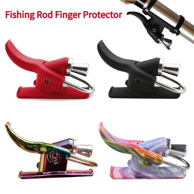 1PC Thumb Button Surfing Casting Tool Bionic Finger Design Trigger Barrel Clip Cannon Surf Fishing Trigger Aid Fish Finger Protector