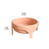 Raised Cat Bowl Neck Protection Anti-Vomiting Elevated Dog Bowls with Stand Single Dish for Small Medium Dogs