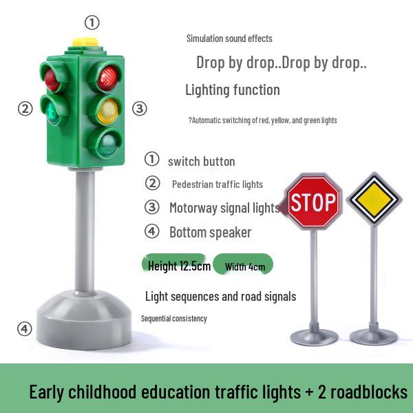 

Детская игрушка-симулятор светофора с миганием и голосом для раннего обучения