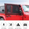 Front Window Sun Shade Covers Elasticized Breathable Mesh Car Side Window Screens Net UV Protection Sunshade for Jeep Wrangler TJ JK JL & Gladiator