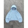 ZYLLO European and American Fashion Loose Hooded Solid Color Street Sports Top