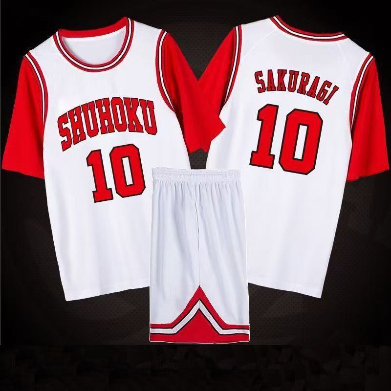 SLAM DUNK Jersey Sakuragi Blossom Road Liuchuan Maple Men's and Women's Short Sleeve Xiangbei Team Commemorative Basketball Suit Sports Suit