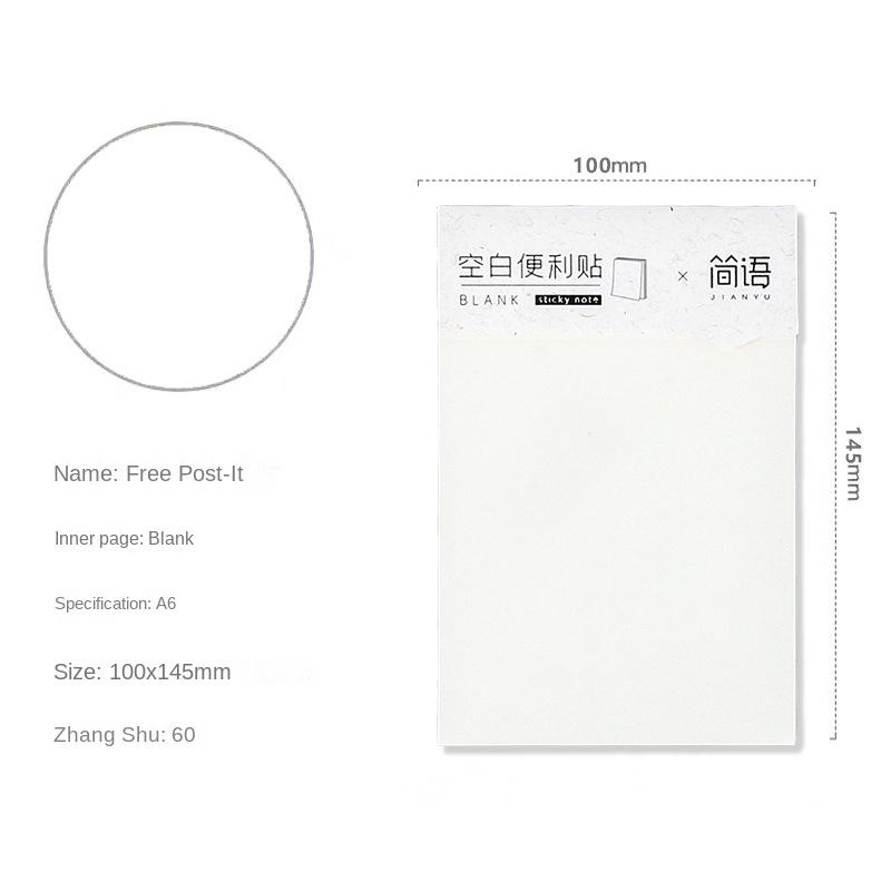 A6 A7 A8 Line Grid Blank Waterproof Transparent Memo Sticky Note Paper Daily To Do It Check List Paperlaria School Stationery