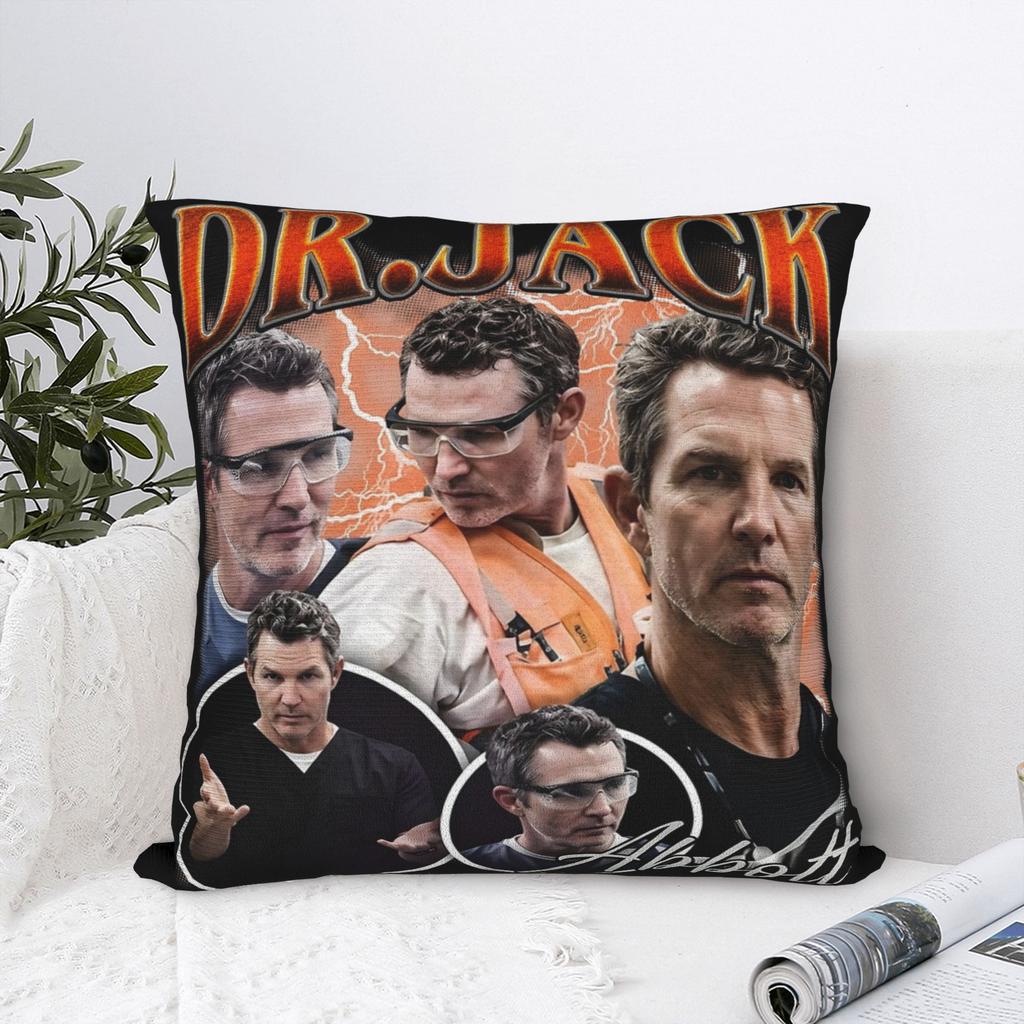 Decorative Pillow Covers The Pitt Merch Home Dr. Jack Dr. Robby Pillow Case Cover Square Multi-Size