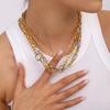 Yori High Quality Stainless Steel Handmade Chain Bracelet Necklace  Waterproof Texture Wrist Jewelry Exclusive Gift