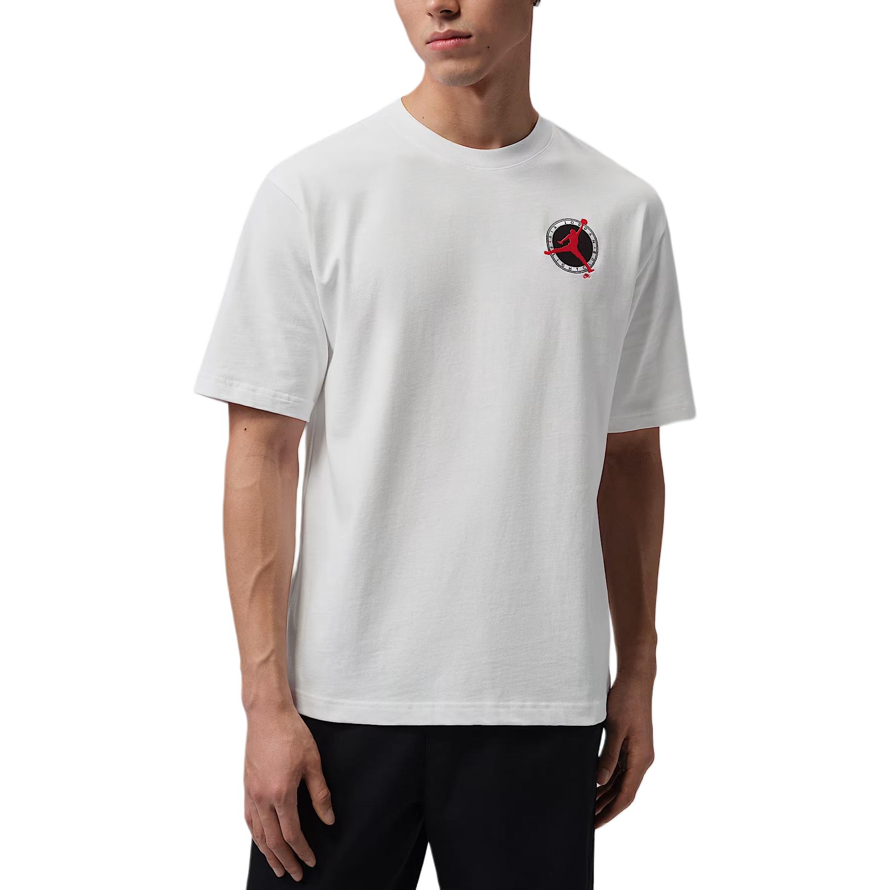 

Jordan Flight Club Crew Neck Pullover Short Sleeve T-Shirt Men T-shirts IQ0544-100 XL
