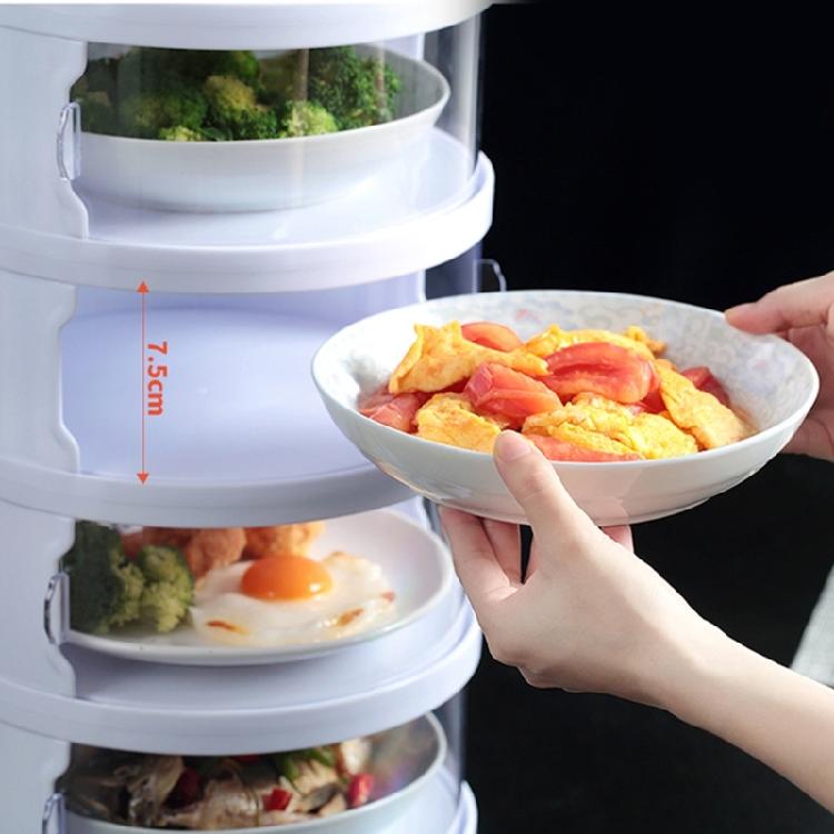 Stackable Food Insulation Cover Dust Proof Portable for Home Kitchen Storage Box