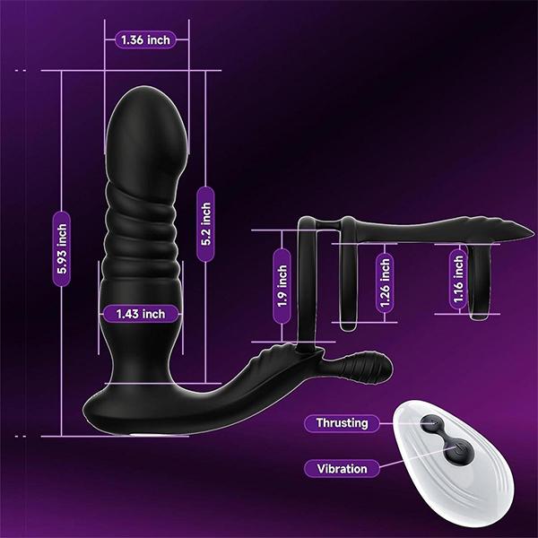 Sex Toys Vibratori anali Dito Massaggio alla prostata Stimolatore della prostata Masturbatore maschile Sex Toys per uomini Gay