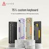 Ajazz AK820MAX Dreimodus-Kabellose Gasket-Mechanische Tastatur mit KI
