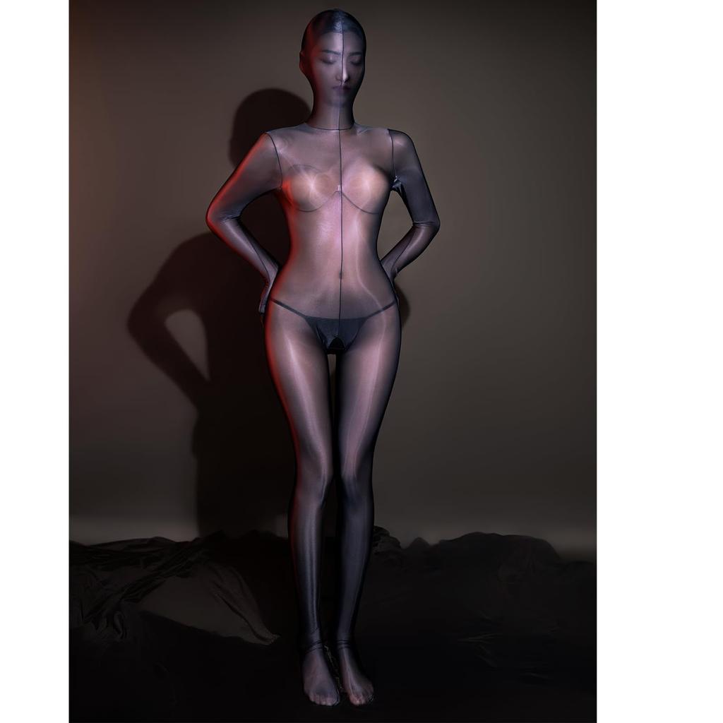 SENMH00 Full Body Body Body Full Body High Leg Open One Unisex Tights, Stockings, Tights, Pantyhose, Leotard, Perforated, Crotch, Bodycon, Sexy,
