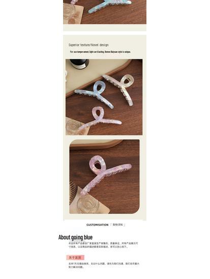 Korean Transparent Candy Jelly Hair Clips: Versatile Claw & Shark Clips for Stylish Hair Buns