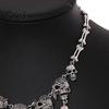 Accessori Estetica Oscura Collana con Teschio e Nappe Multistrato Vintage, Bracciale Collana Horror da Donna per Gioielli di Moda Edgy Donna, Gotico Halloween
