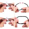 A20F-12 Pcs Open Shower Curtain Hook Rings Oval Hanging For Rod Hooks Metal Bathroom