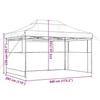 VidaXL Collapsible Pop-Up Party Tent 3 Sidewalls Green, Tent, Awning Tent, Gazebo Awning, Tent 4004968