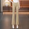 Khaki Elastic High-waisted Casual Flared Pants Women's 1116 Spring and Summer Popular High-waisted Thin Drape Pants