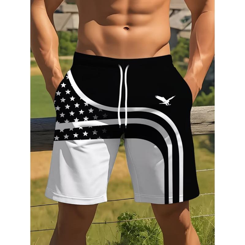 Summer Coconut Tree Pattern Swim Trunks for Men Fashion Beach Vacation 3D Printed Hawaiian Short Pants Loose Breathable Shorts