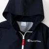 Champion Relax Fit Script Kids' Jacket, Water-Repellent, Logo, Packable, Boys' Casual, Black, CK-A610