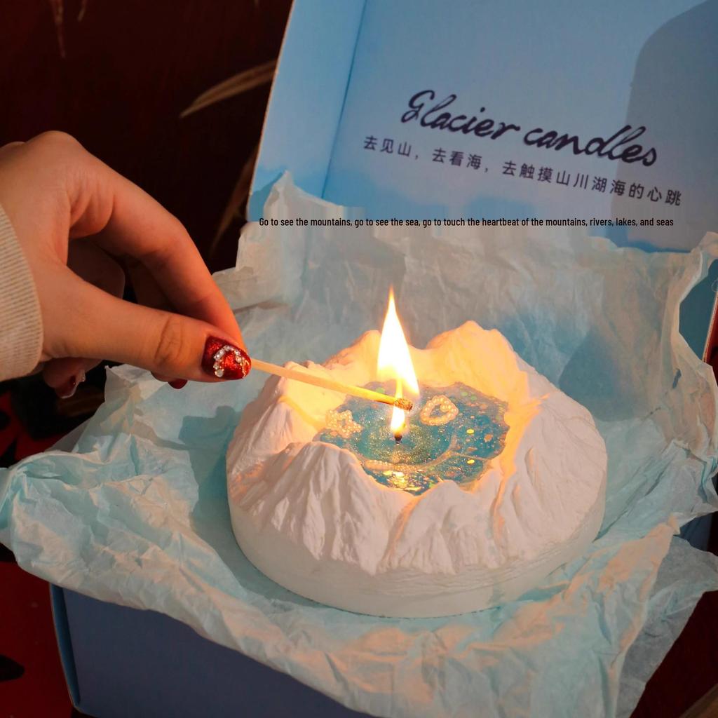 Glacier Aromatherapy Candle Gift Box – Luxury Birthday & Valentine's Day Present