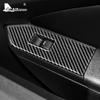 Real Soft Carbon Fiber for Ford Mustang 2010 2011 2012 2013 2014 Accessories Interior Car Window Control Switch Sticker