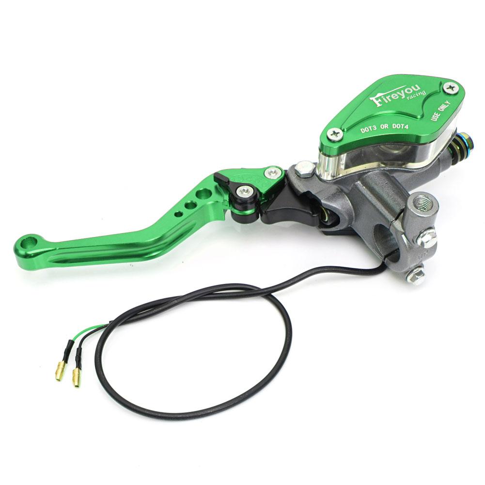 Motorcycle Hydraulic Brake Clutch Lever Pump Front Master Cylinder for Motocross Dirt Pit Bike ATV Quad Moped Buggy Go Kart